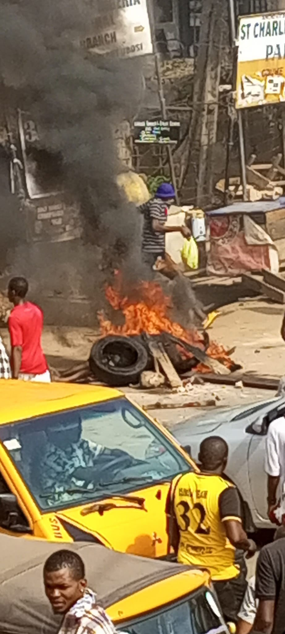 Five Men Burnt To Death For Alleged Trying To Steal Tricycle in Onitsha, Anambra State (Photos), Five Men Burnt To Death For Alleged Trying To Steal Tricycle in Onitsha, Anambra State (Photos)